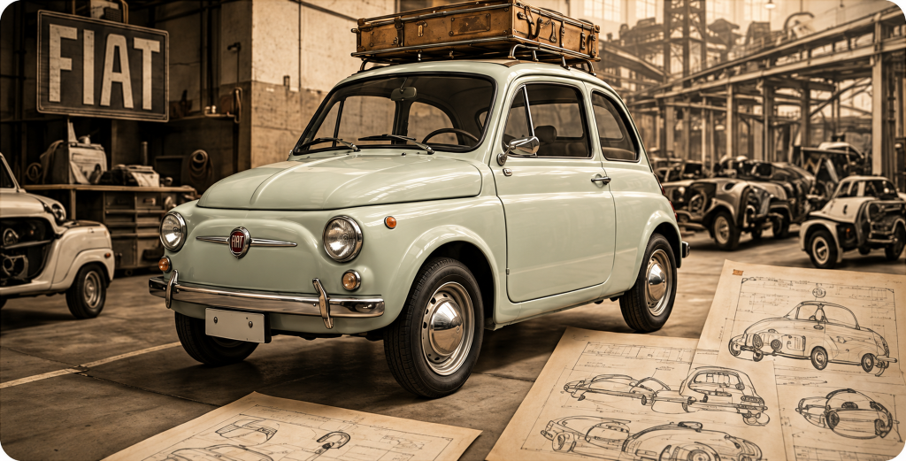 classic fiat 500 factory banner hq 2048