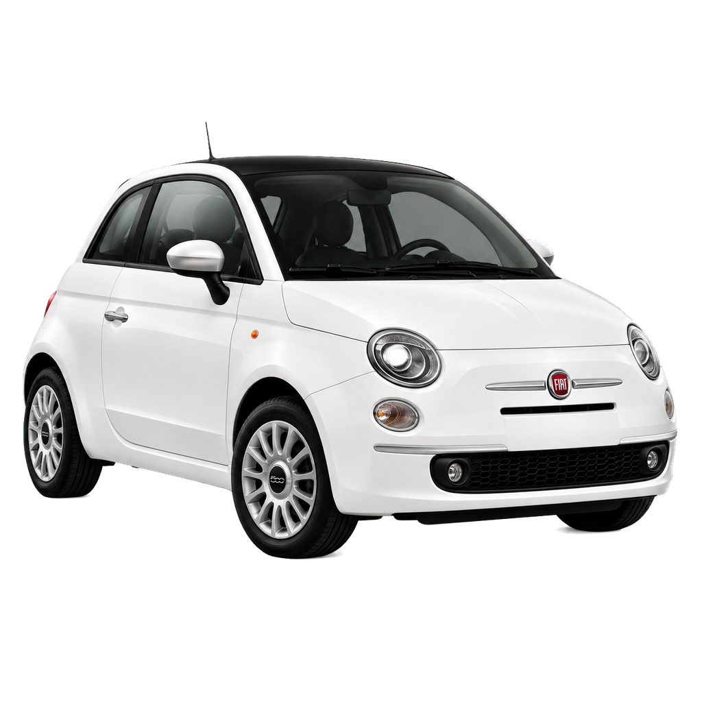 fiat 500 white transparent 1×1 1024